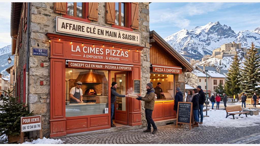 AV pizzeria emporter concept clé en main Briançon