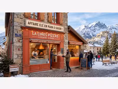 AV pizzeria emporter concept clé en main Briançon