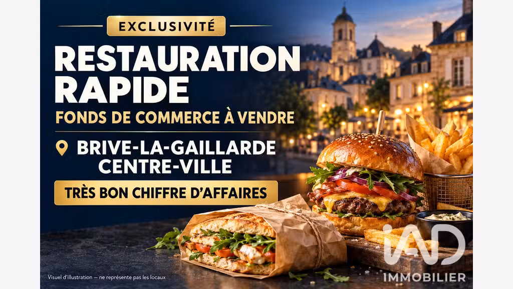Vente restauration rapide à Brive-la-Gaillarde