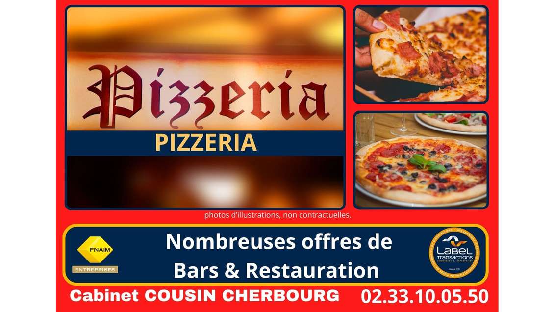 Vente pizzeria rénovée sur empl n°1 Cherbourg