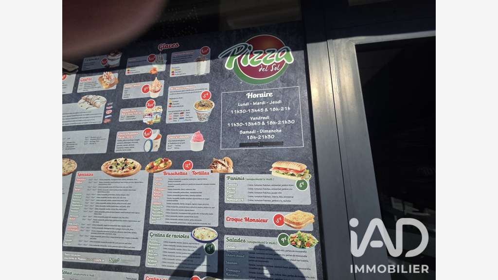 Vente pizzéria zone commerciale prisée à Davézieux
