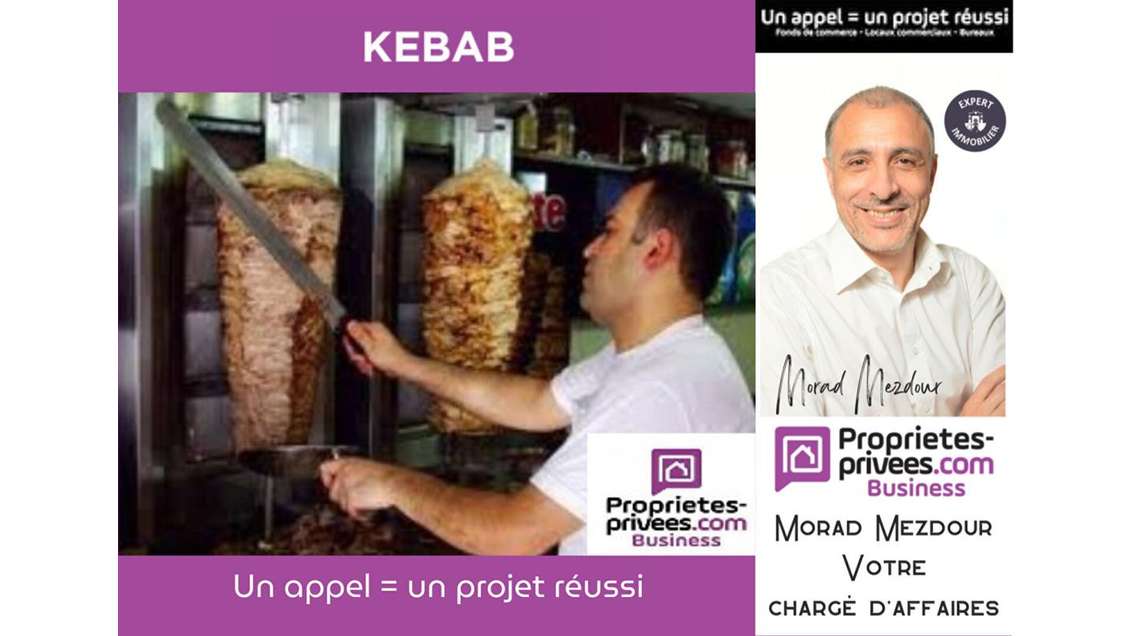 Vente restaurant rapide kebab à Lille