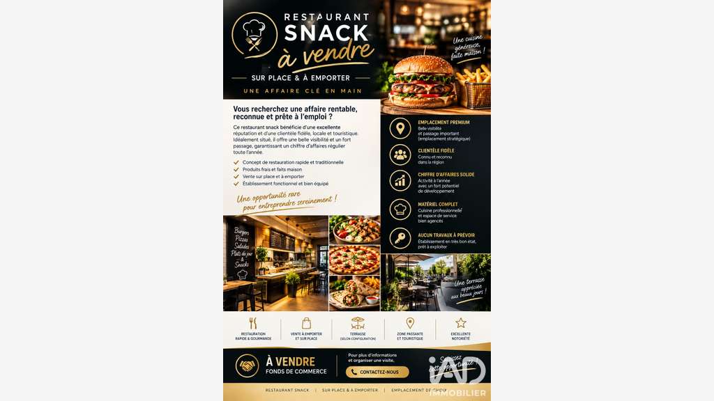 Vente Restauration rapide à Mandelieu-la-Napoule