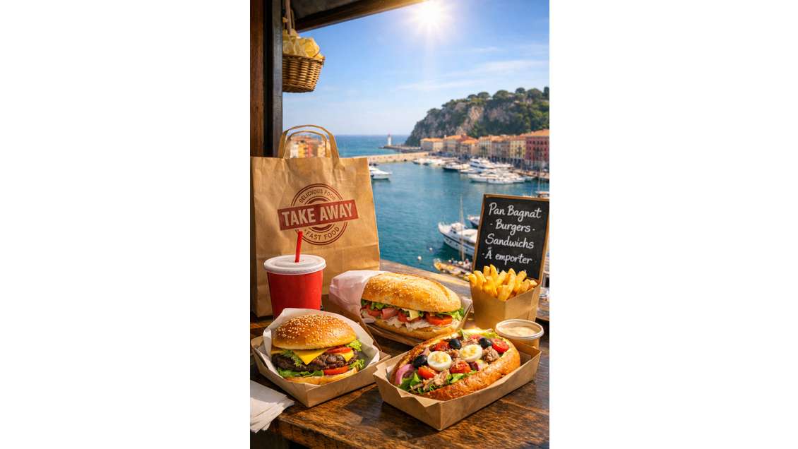 AV restaurant snack avec extraction sect Port Nice