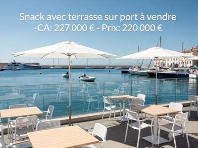 Vente restaurant snack 32 couverts à Nice plage