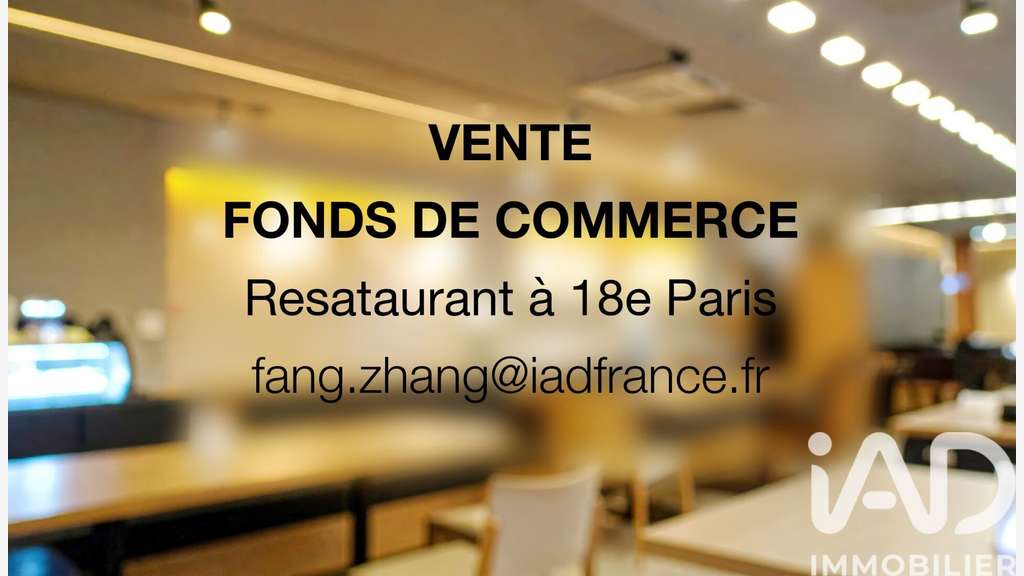 AV restauration rapide 40m² Paris 75018 empl N°1