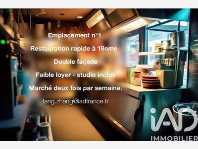 AV restauration rapide 40m² Paris 75018 empl N°1