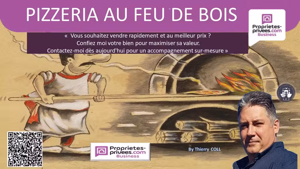 Vente pizzeria au feu de bois à Saint Priest