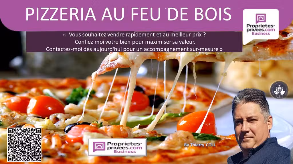 Vente pizzeria au feu de bois à Saint Priest