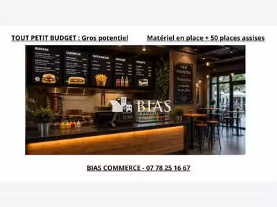 Vente restauration rapide de 110m² secteur Rouen