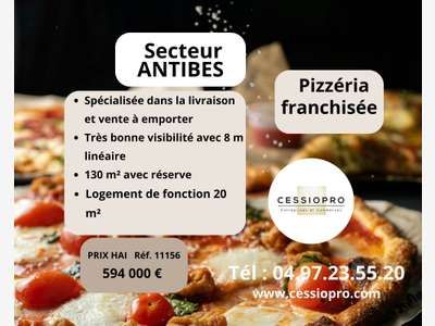 Pizzéria Franchisée, spécialisée livraison Antibes