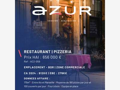 VENTE Restaurant Pizzeria en zone commerciale