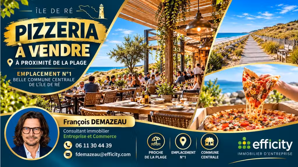 Vente crêperie/pizzeria prox plage sur l'Ile de Ré