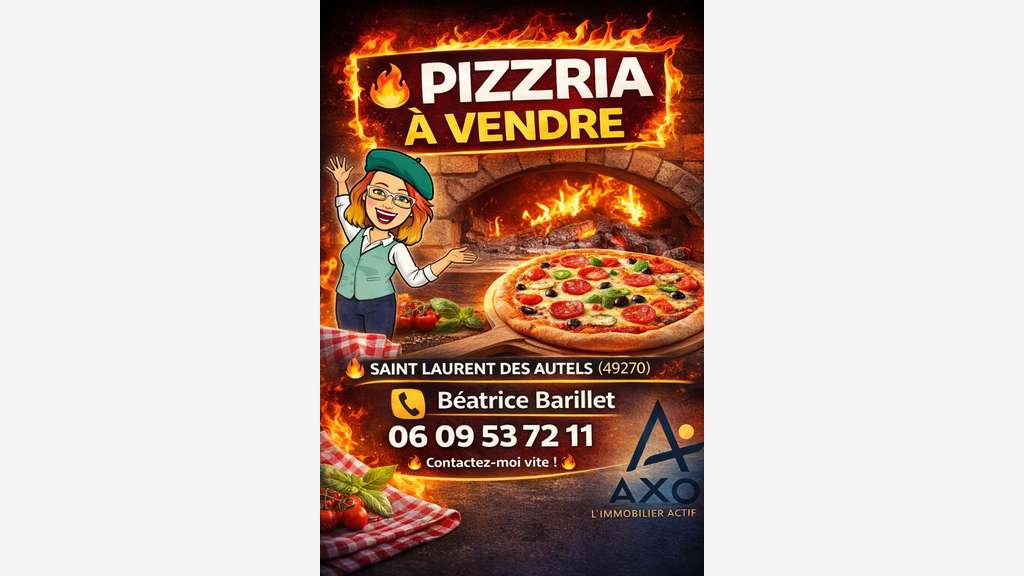 Vente pizzeria snack à Saint Laurent Des Autels