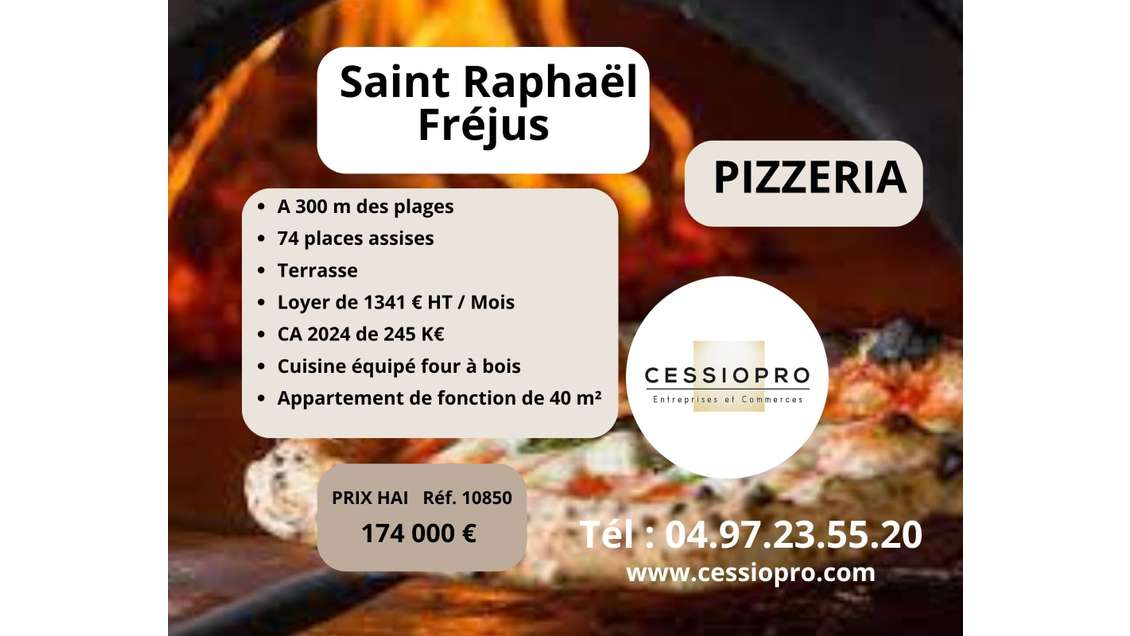 A vendre pizzeria feu de bois à Saint Raphaël