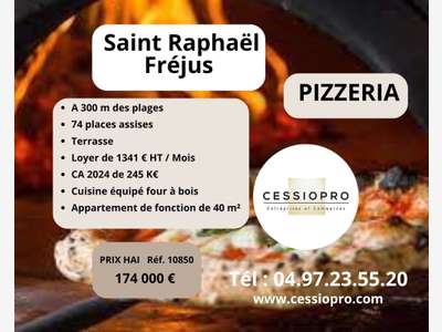 A vendre pizzeria feu de bois à Saint Raphaël