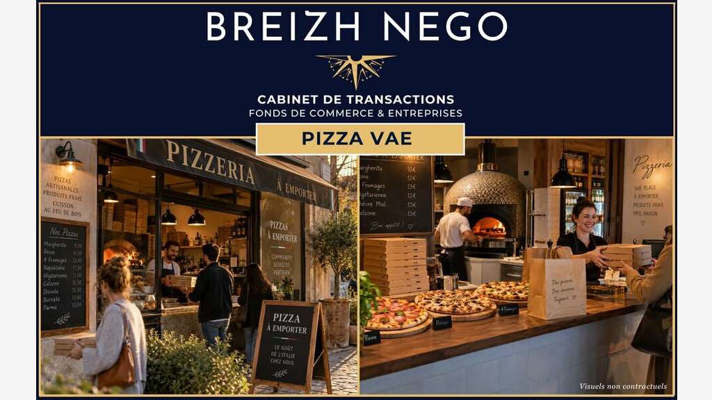 Vente pizzéria à emporter emplac. strat à Vannes