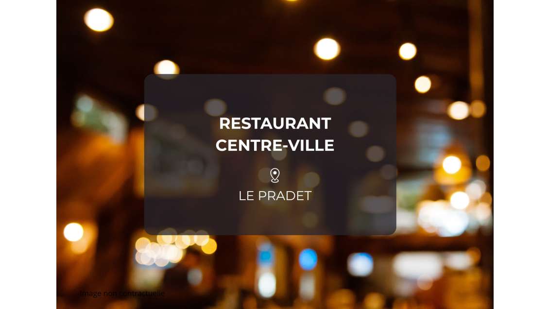 Vente restaurant terrasse centre-ville le Pradet