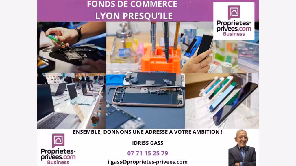 Cède FDC vente réparation téléphonie à Lyon 69001