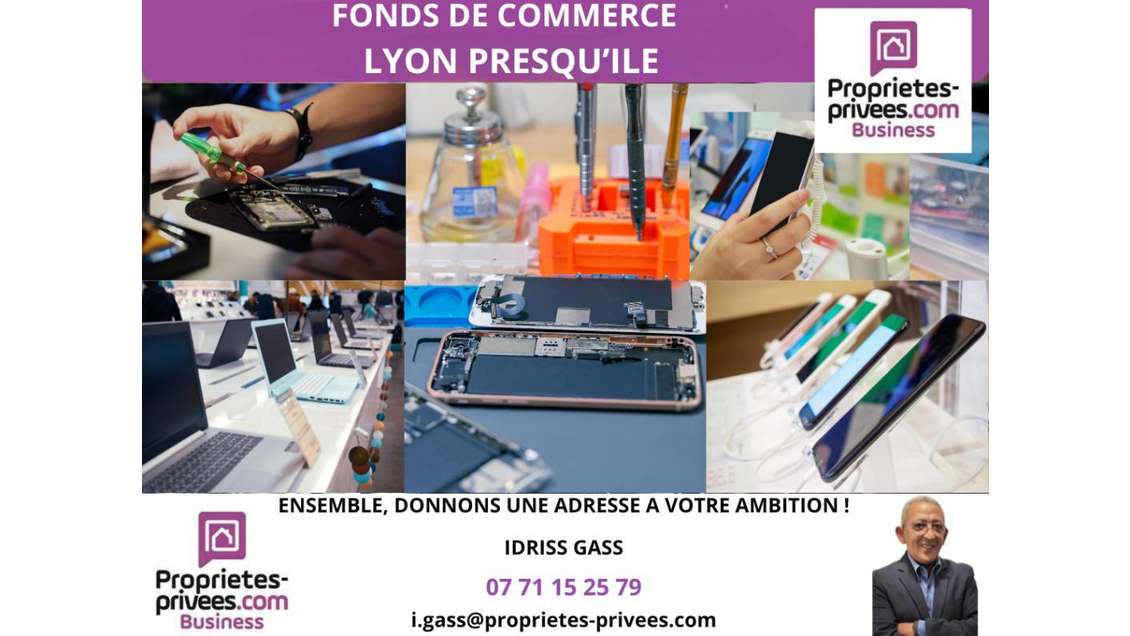 Cède FDC vente réparation téléphonie à Lyon 69001