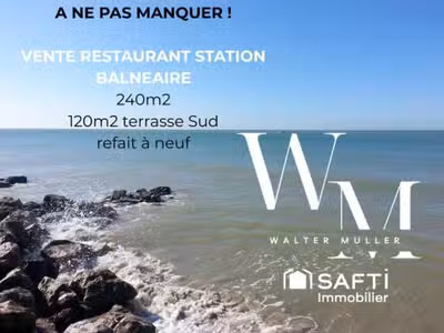 Vente restaurant bien placé dans petite station 62
