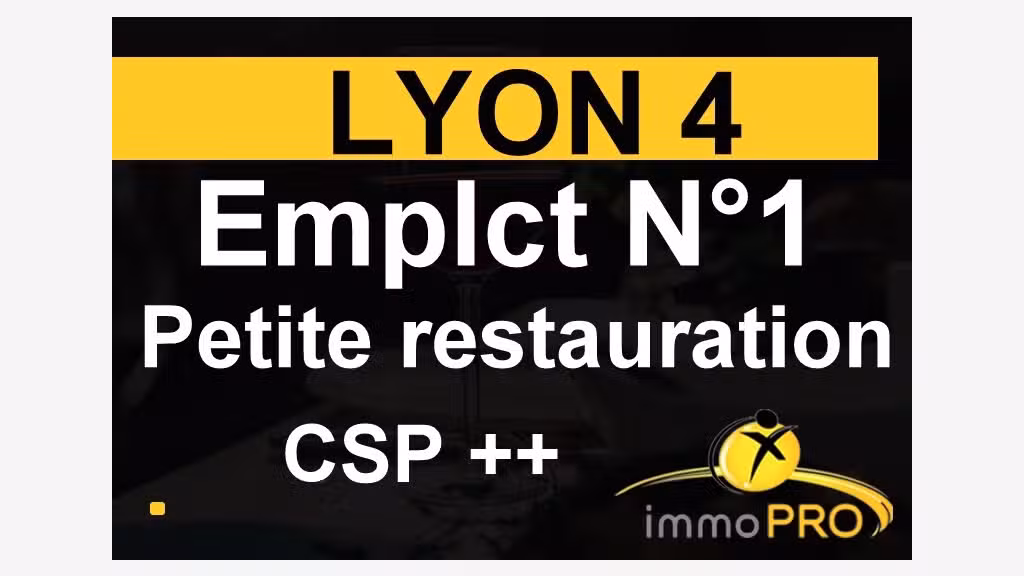 Vente local de 39m² emplacement N°1 à Lyon