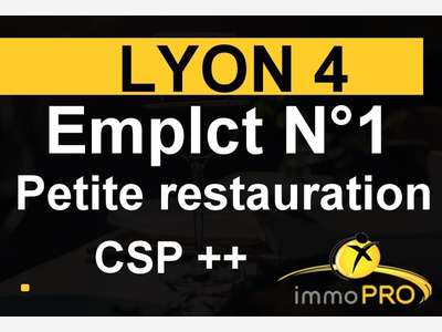 Vente local de 39m² emplacement N°1 à Lyon