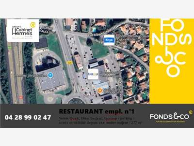 AV restaurant empl N°1 zone comm à St Paul (26)