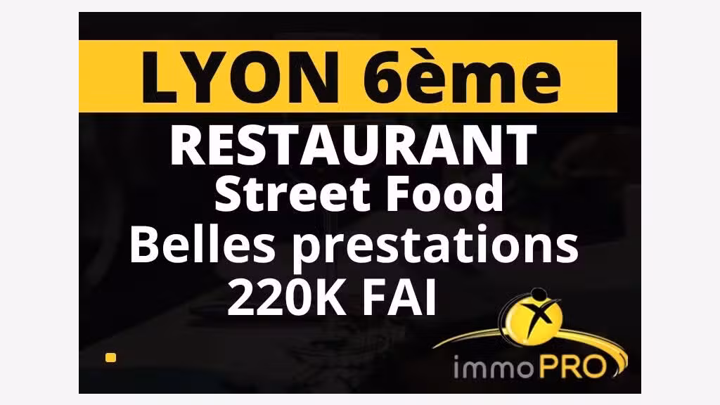 Vend établissement au coeur des Brotteaux à Lyon