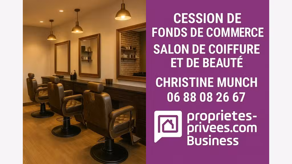 Vente salon de coiffure et de beauté à Pontoise