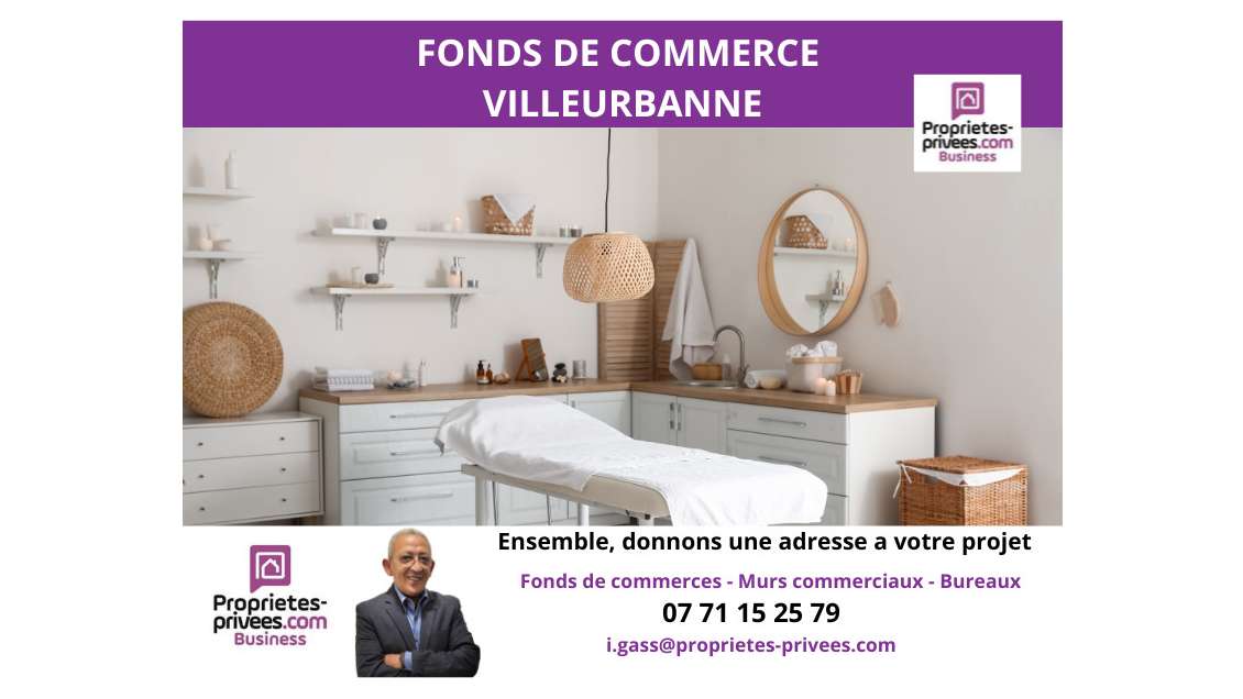 Vente institut de beauté esthétique à Villeurbanne