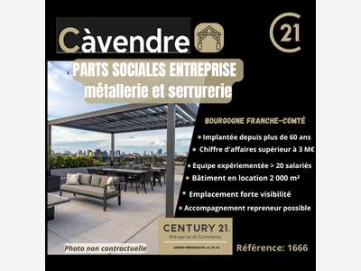 Cède entreprise métallerie et serrurerie Besançon