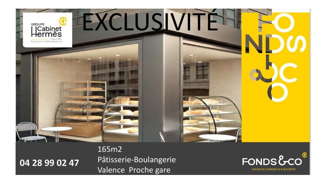 Vente boulangerie pâtisserie traiteur à Valence