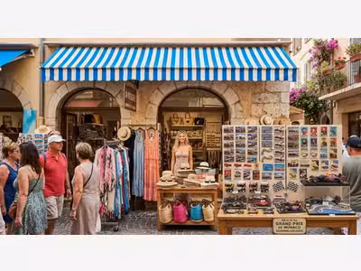 Vente boutique de souvenirs cadeaux sur Cannes