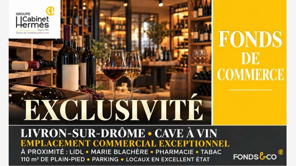 Vente FDC cave à vin à Livron sur Drôme