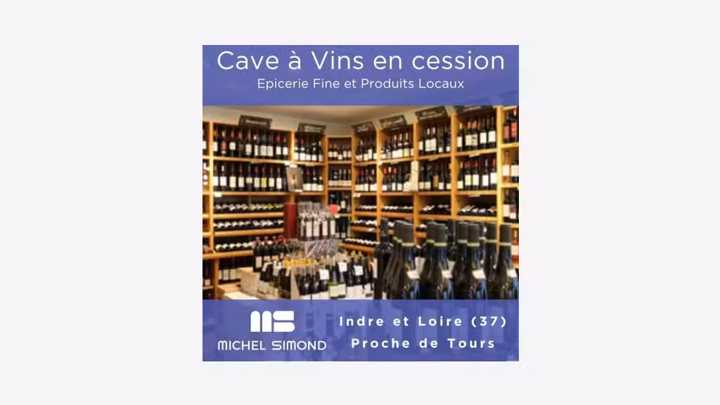 Vente caviste dans ville dynamique secteur Tours