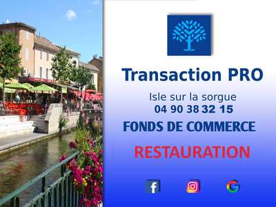 Vente fonds de commerce restauration au Vaucluse