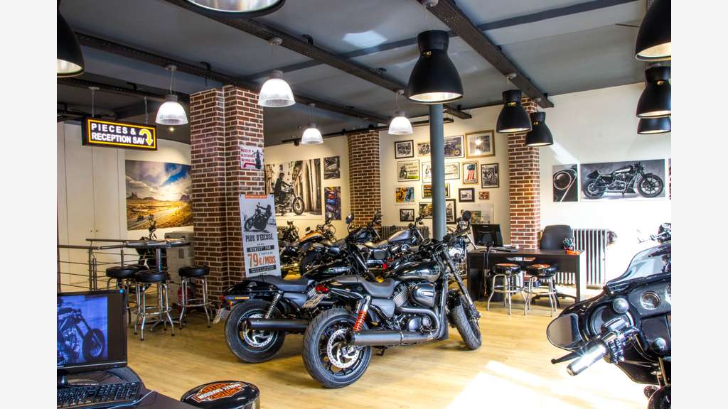 Concession moto Harley-Davidson historique à Paris
