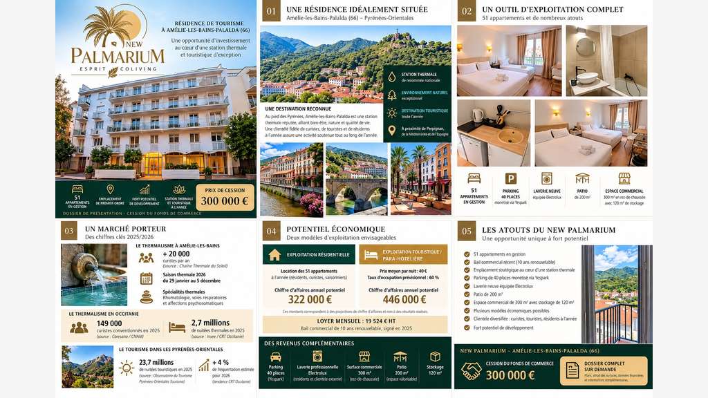 fonds de commerce résidence de tourisme
