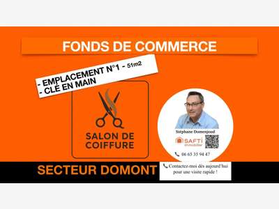 Vente salon de coiffure 40m² empl N°1 à Ézanville