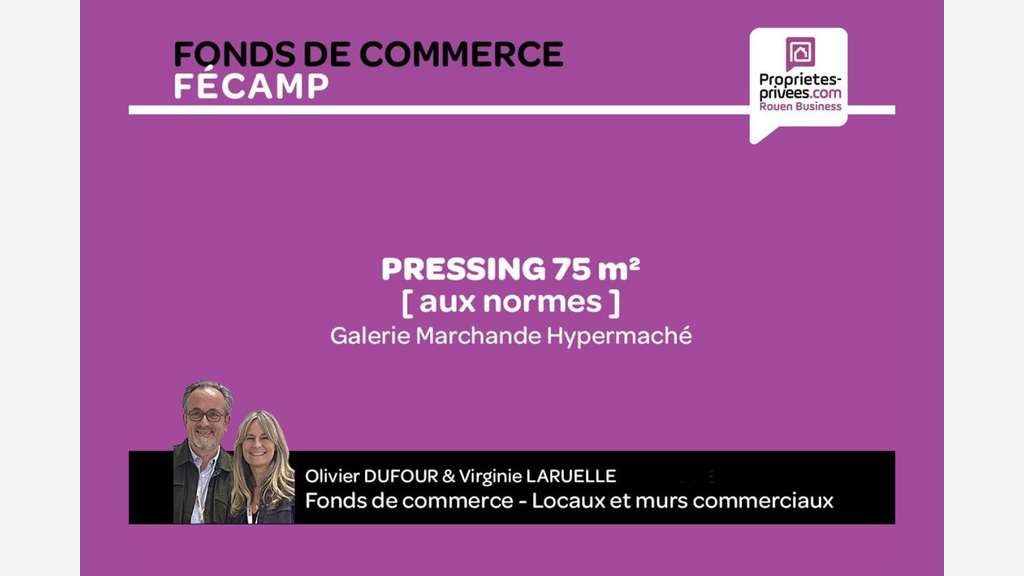 Vente pressing en galerie marchande à Fécamp