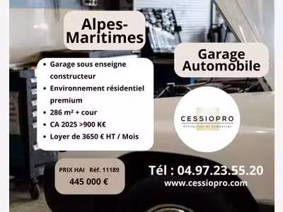 AV garage automobile sous enseigne Alpes Maritimes