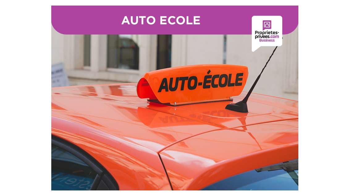 Vente auto-école empl privilégié secteur Compiègne