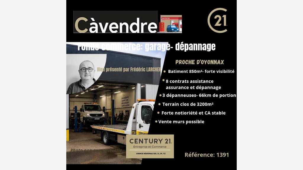 Fonds de commerce Garage / Dépannage proche 
