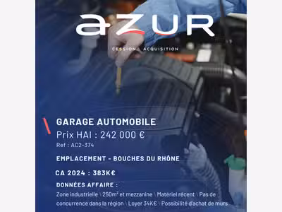 VENTE Garage automobile en zone industrielle