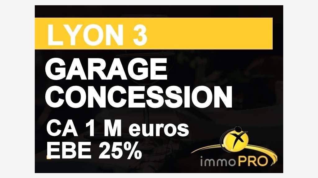 A vendre garage concession à Lyon intramuros