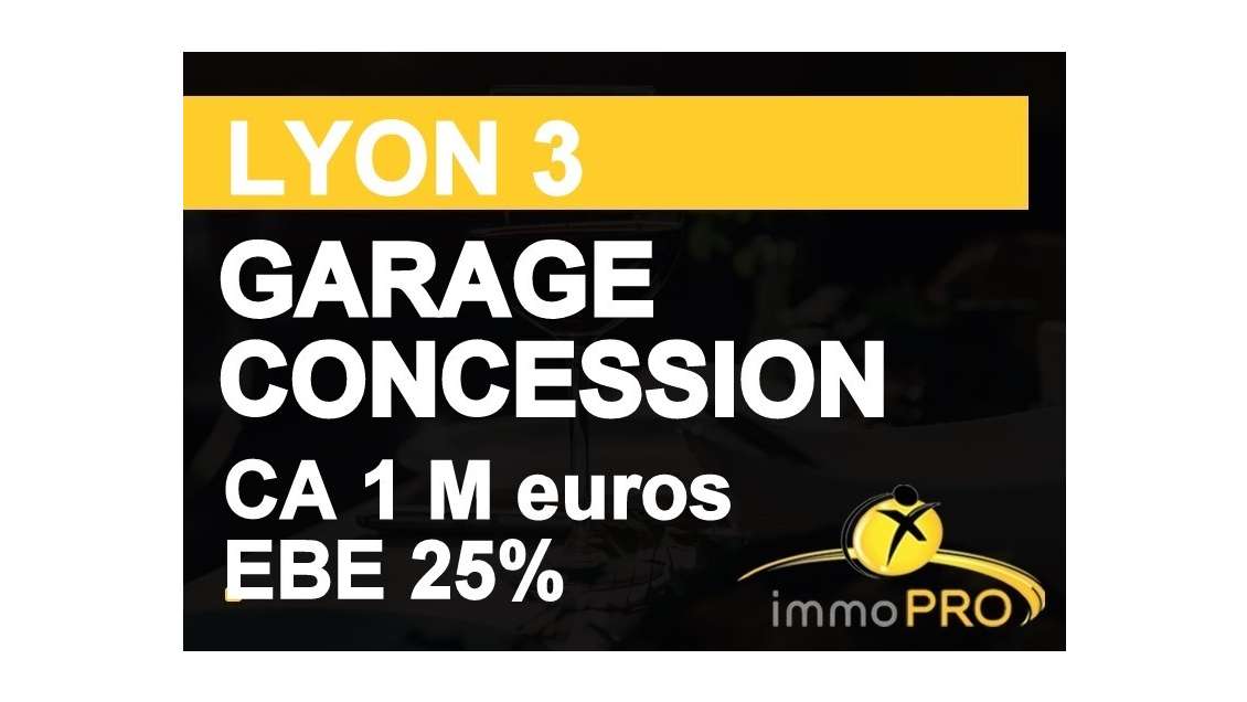 A vendre garage concession à Lyon intramuros