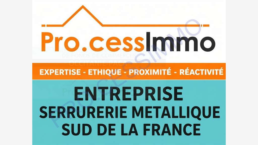 Vente serrurerie métallerie – CA1.147 k € Gard