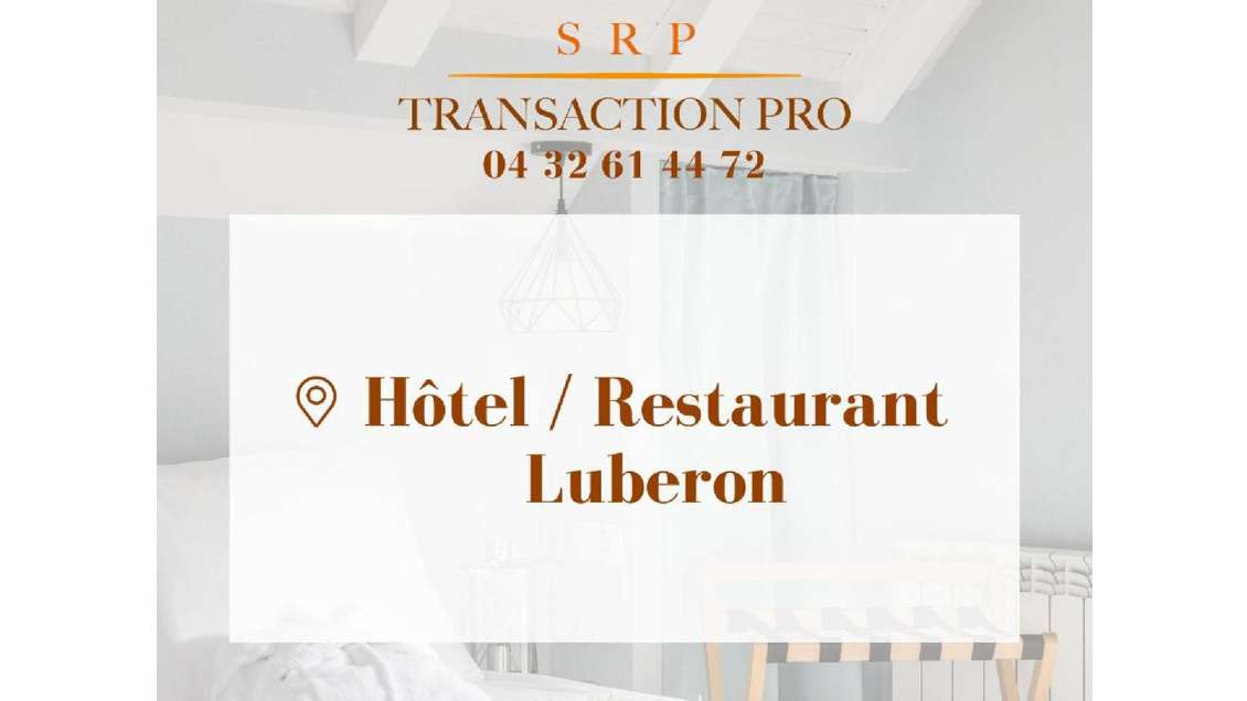 Vente hôtel restaurant 3 *** en village du Luberon