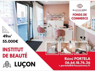 Vente FDC d'esthétique proche commerces à Luçon 